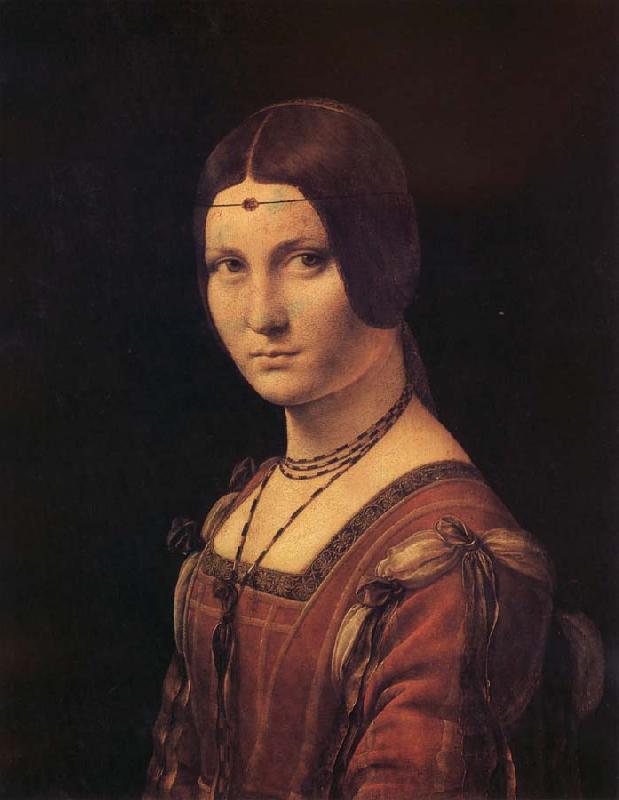 LEONARDO da Vinci Portrait de femme,dit a tort La belle ferronniere Germany oil painting art